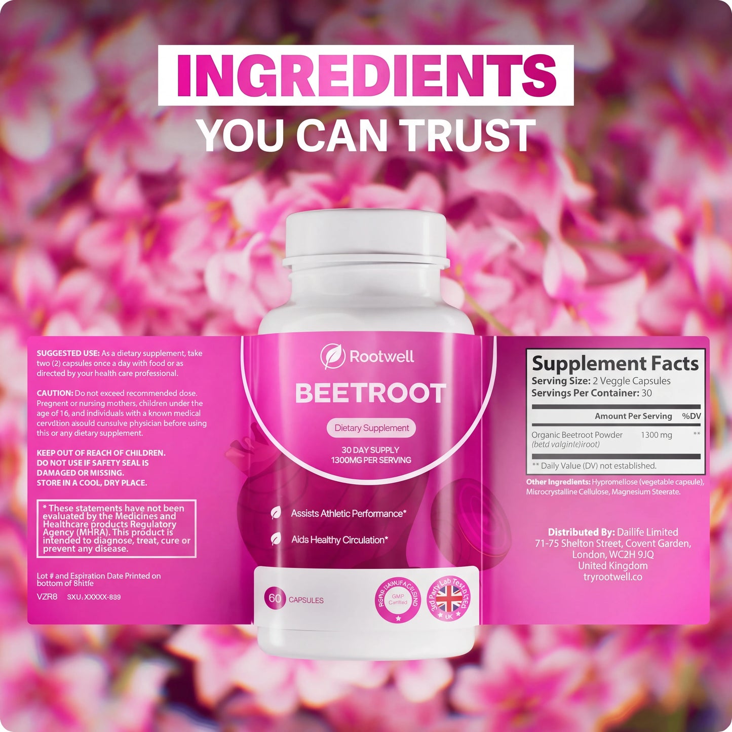 Rootwell Beetroot Capsules